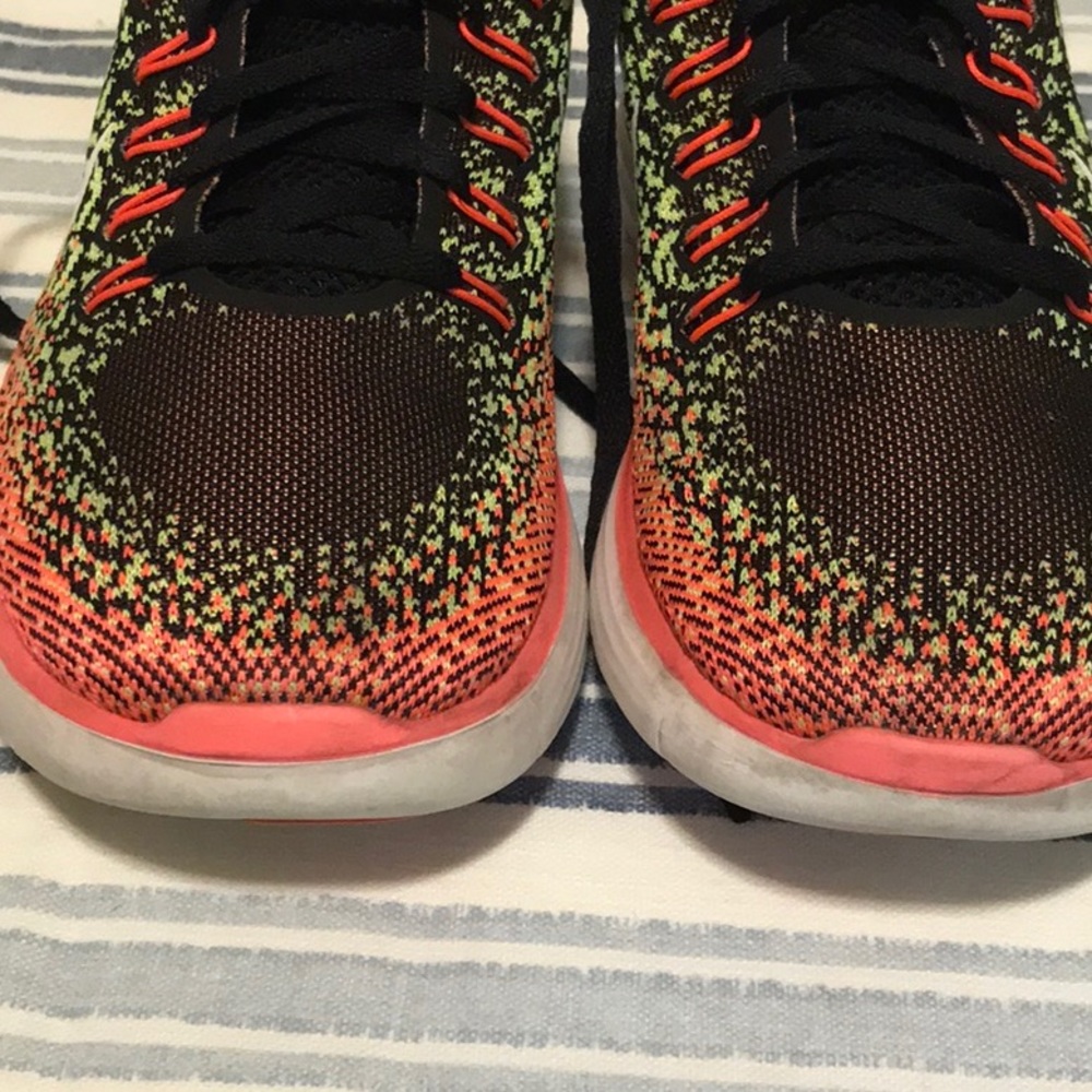 nike free run distance wolf grey/black -green atomic orange. 8.5. See photos - Picture 7 of 12